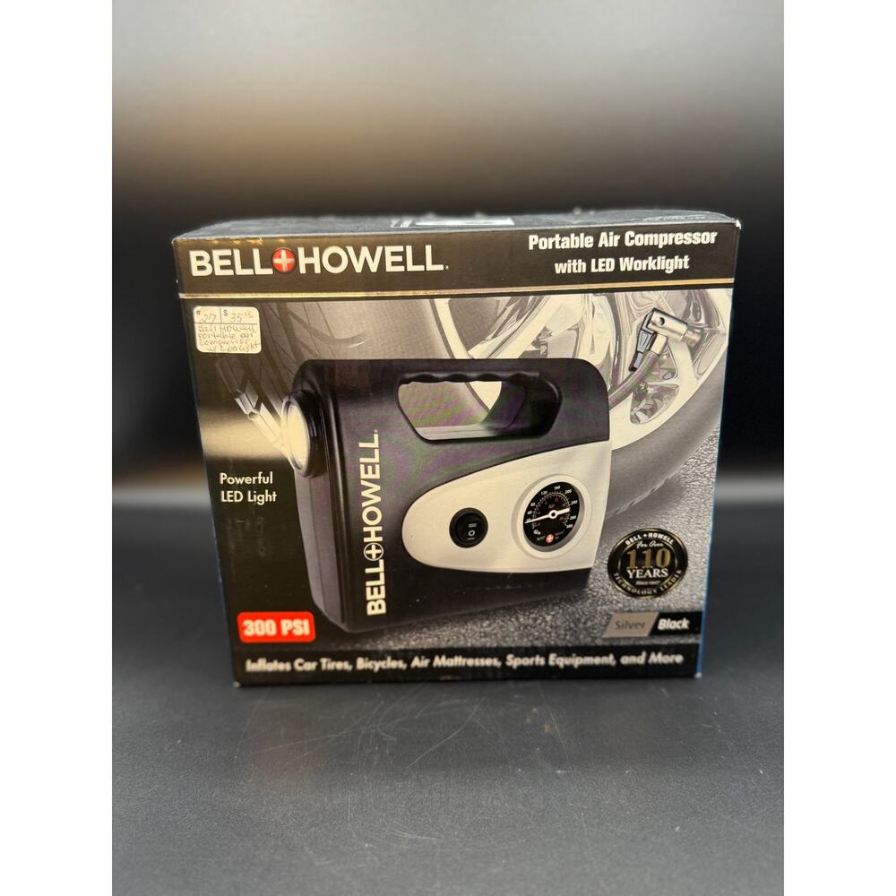 Bell + Howell 300PSI Compressor with LED Flashlight